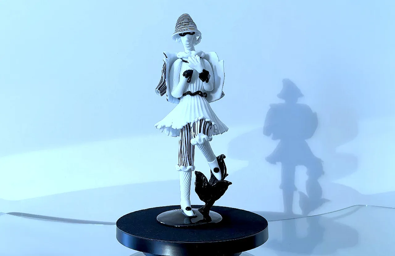 Glass sculpture Tartaglia by Fulvio Bianconi for Venini, 1940s 1