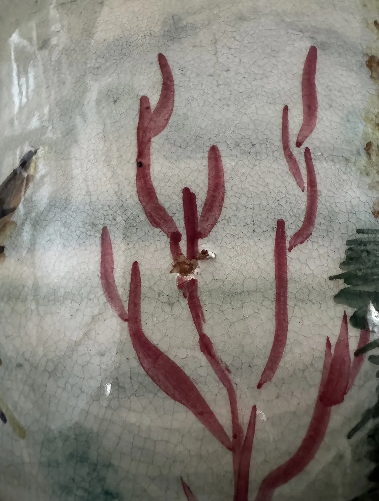 Albisola Ceramic Cachepot Fish & Coral by Rayon Italy, 1950s 8