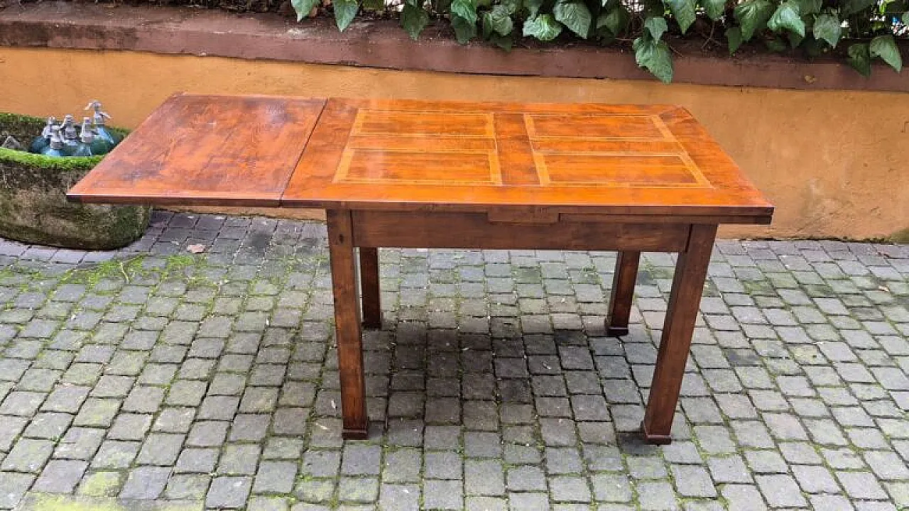 Empire-style extendable table with threaded top, mid-19th century 5