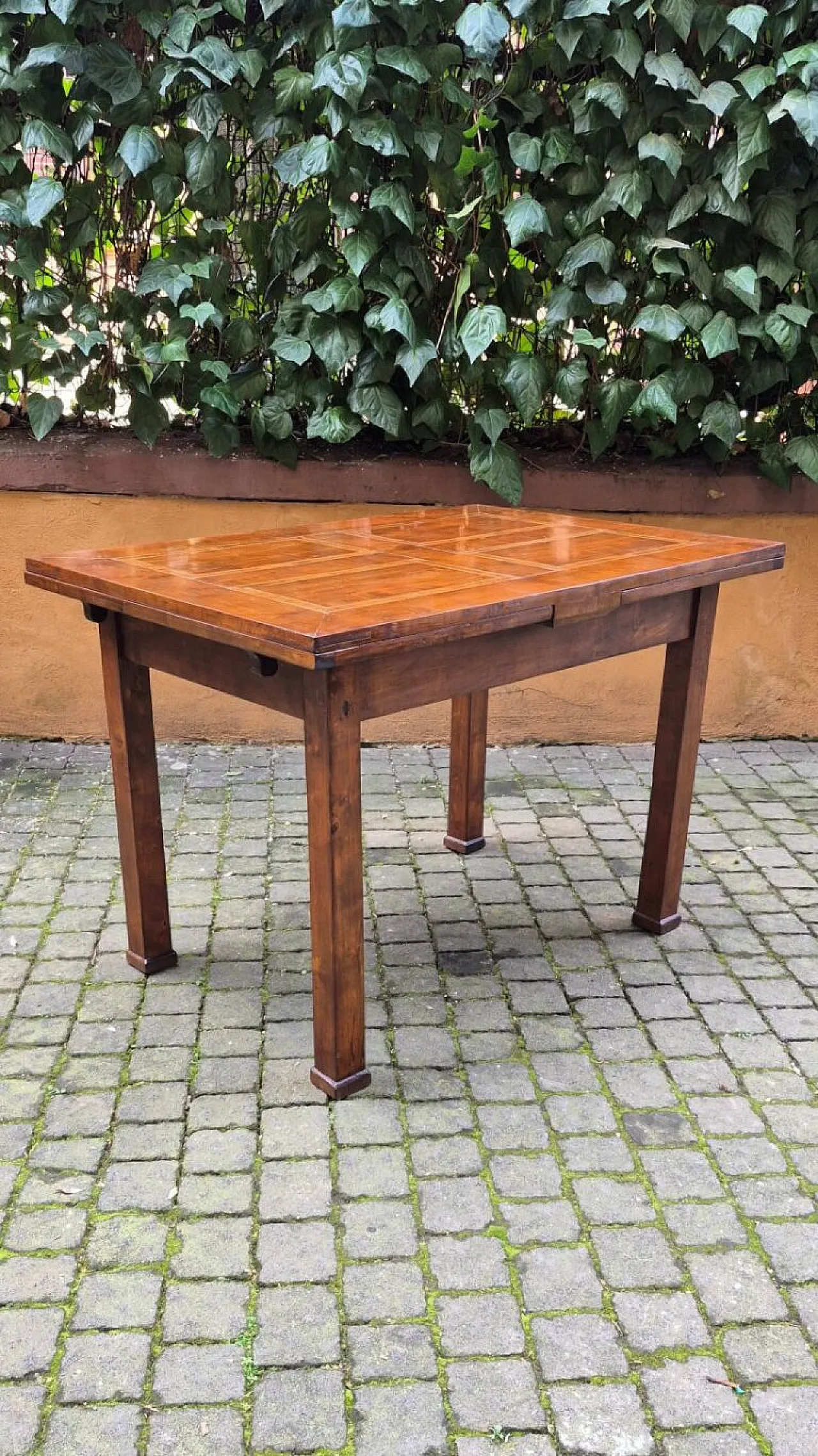 Empire-style extendable table with threaded top, mid-19th century 6