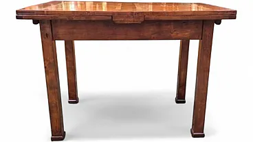 Empire-style extendable table with threaded top, mid-19th century