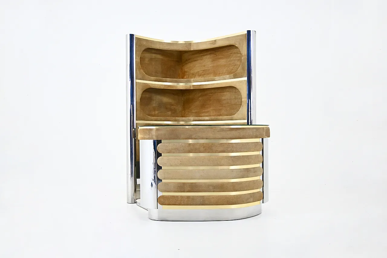 Bar set attributed to Willy Rizzo, 1970s 1