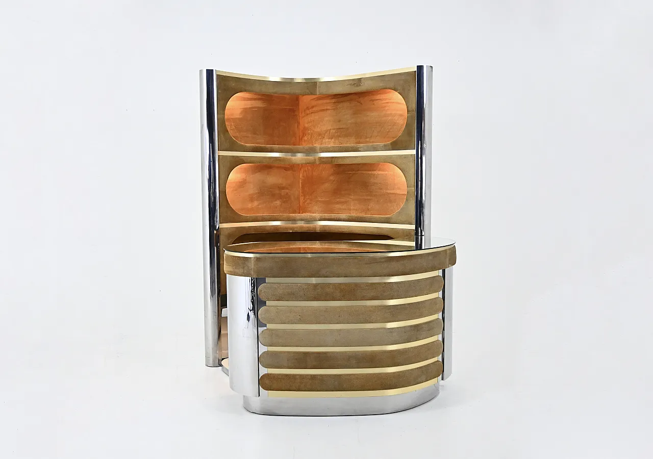 Bar set attributed to Willy Rizzo, 1970s 2
