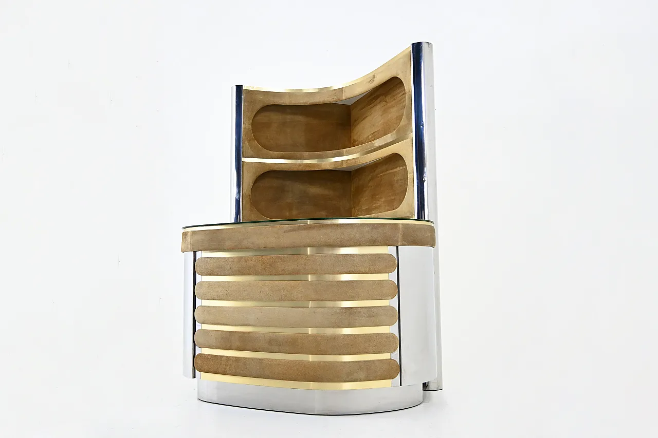 Bar set attributed to Willy Rizzo, 1970s 5