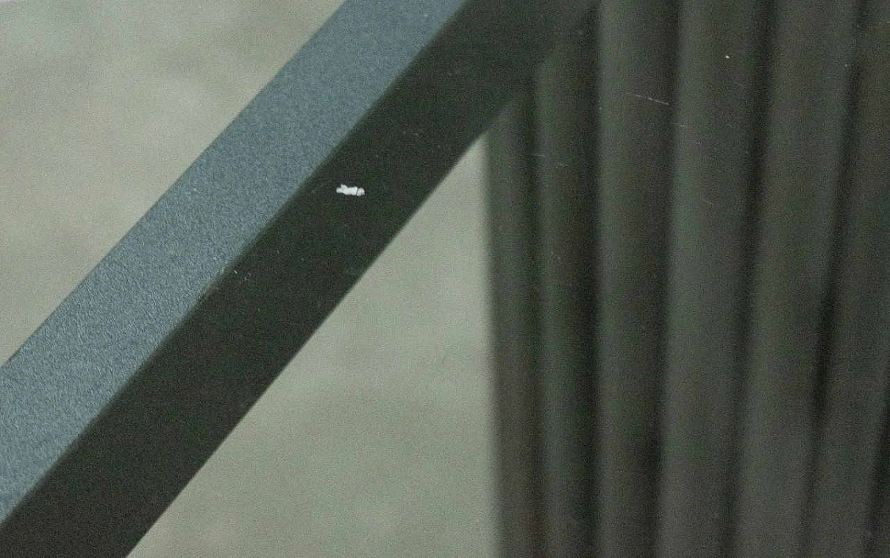 Round glass and iron table, 1970s 8