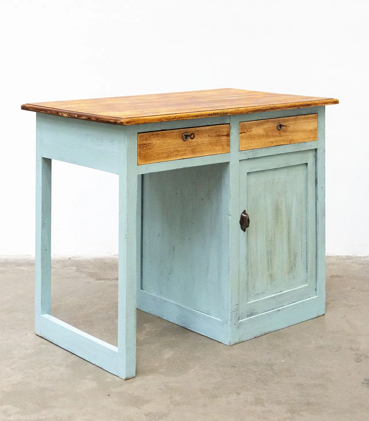 Scrittoio in legno di abete, primo '900 2