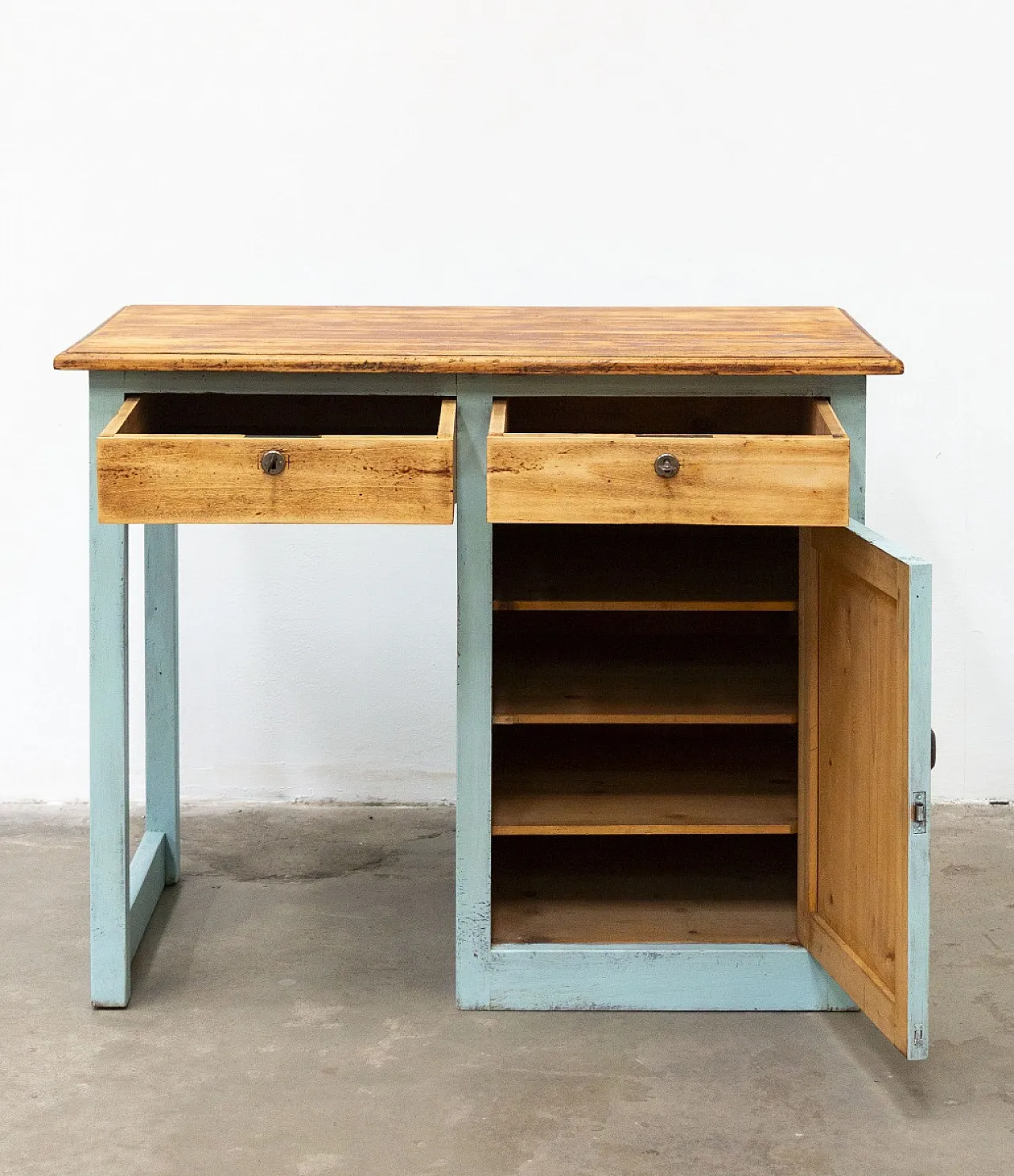 Scrittoio in legno di abete, primo '900 4