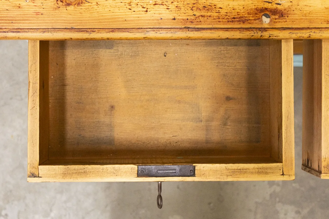 Scrittoio in legno di abete, primo '900 5