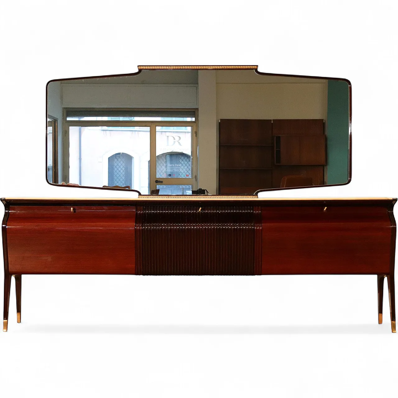 Credenza Mid-Century in legno di Osvaldo Borsani, anni '50 21