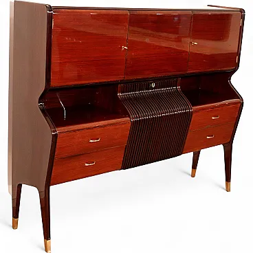 Credenza Mid-Century Osvaldo Borsani in legno, anni '50