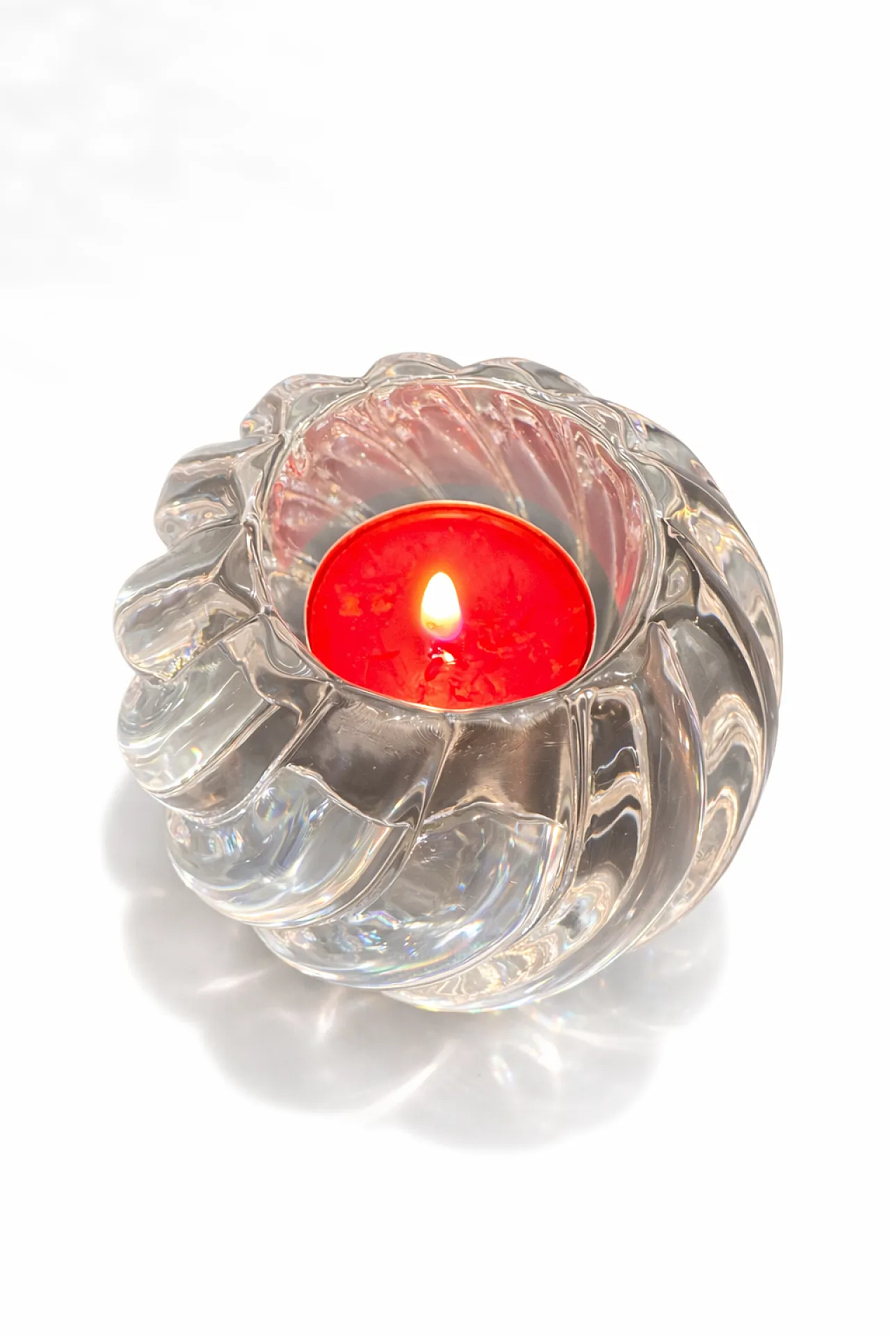 Crystal candleholder by Kosta Boda, 80s 5