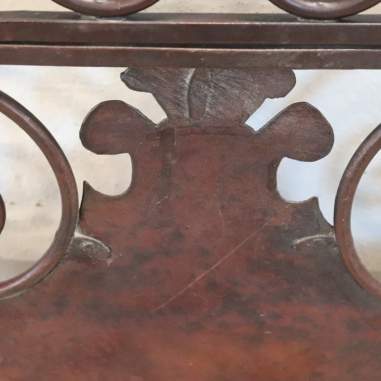 Pair of antique wrought iron bed headboards, early 19th century 17