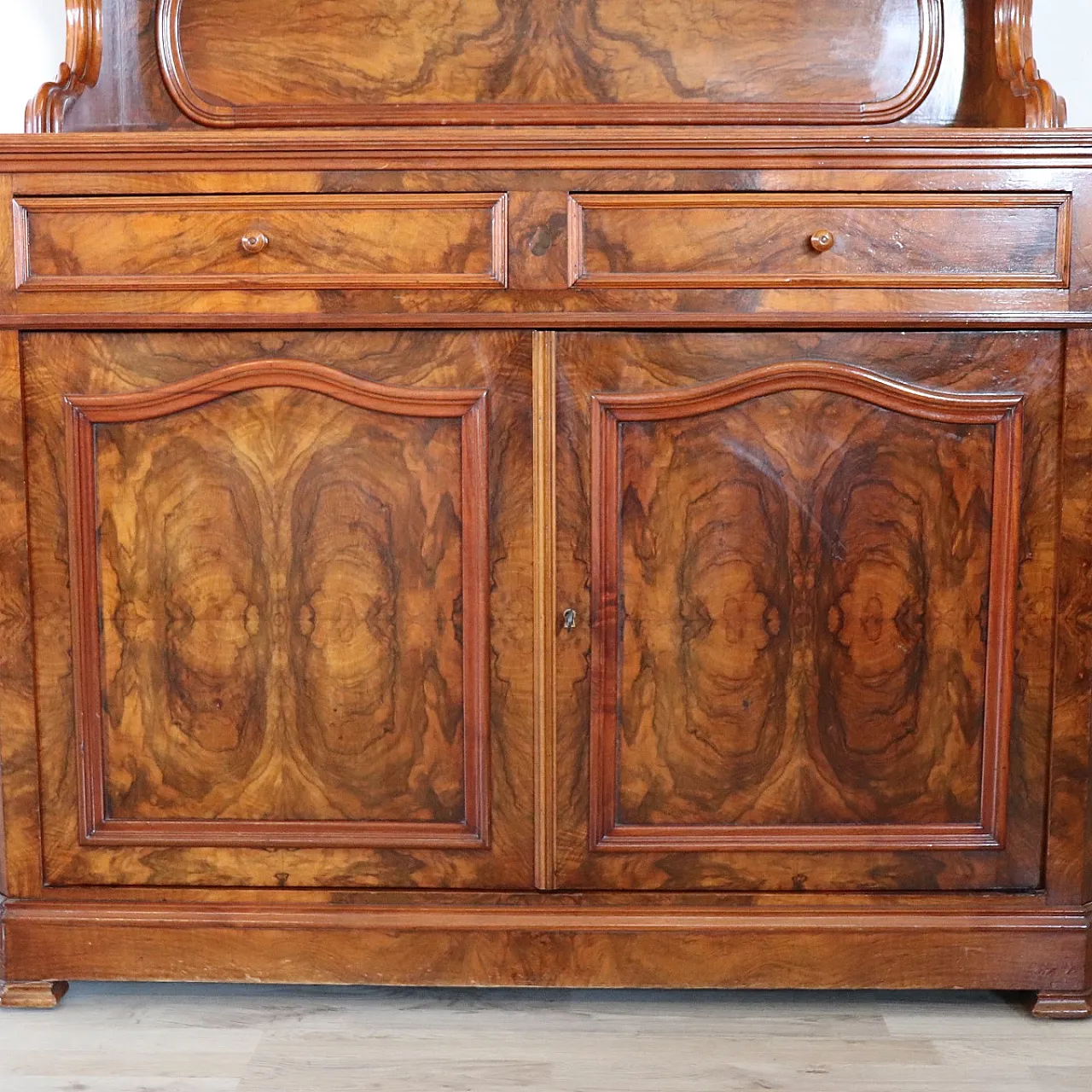 Credenza antica in radica di noce, '800 3