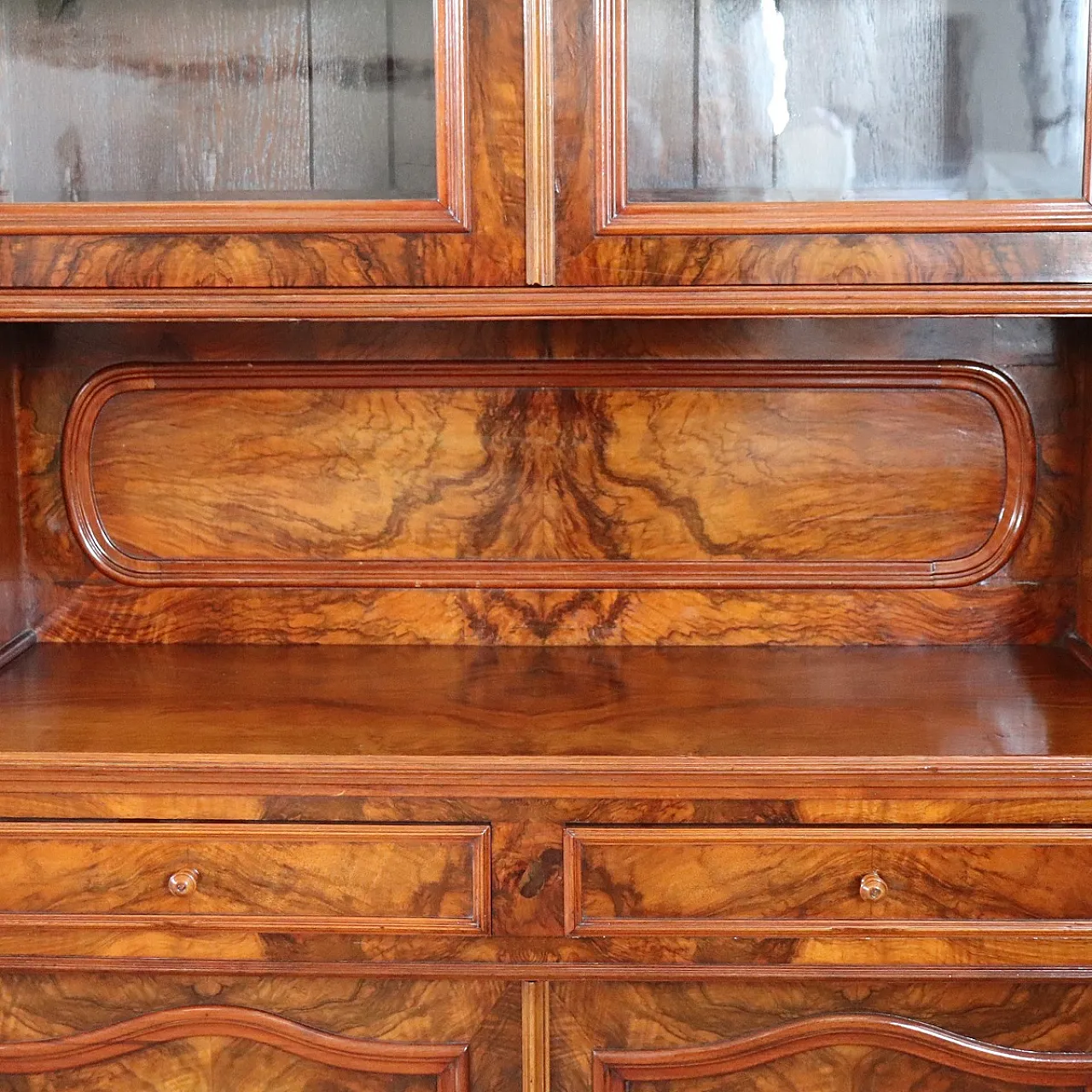 Credenza antica in radica di noce, '800 4