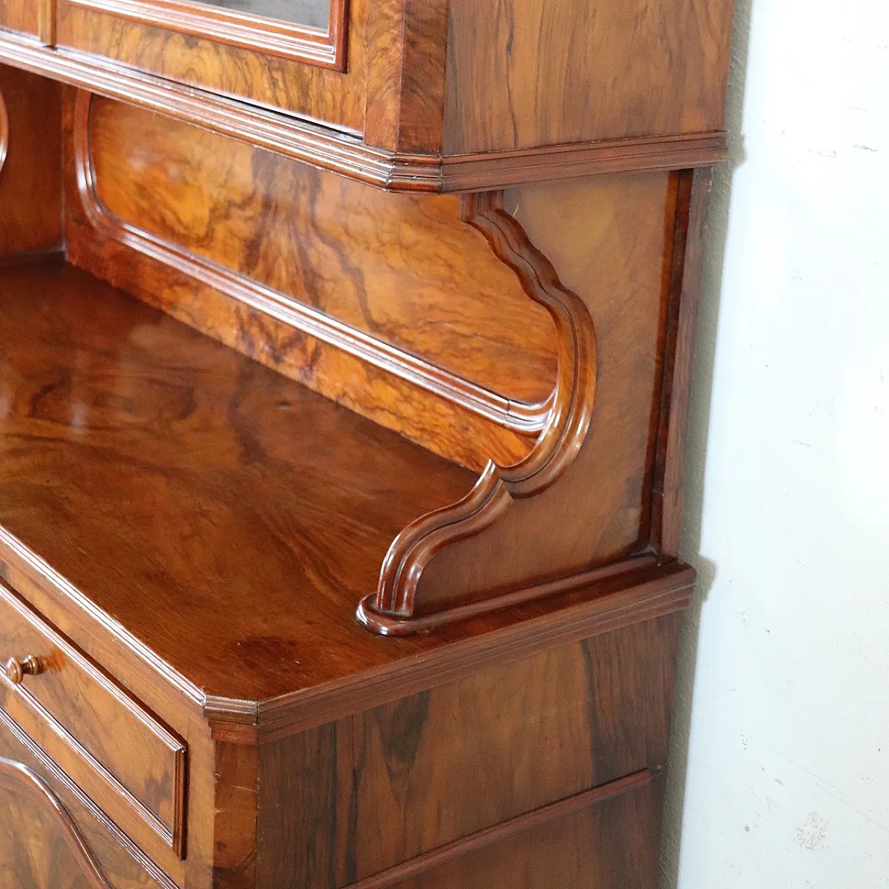 Credenza antica in radica di noce, '800 9