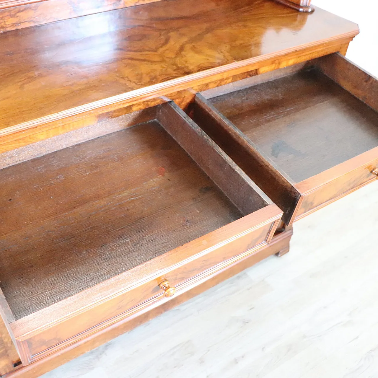 Credenza antica in radica di noce, '800 15