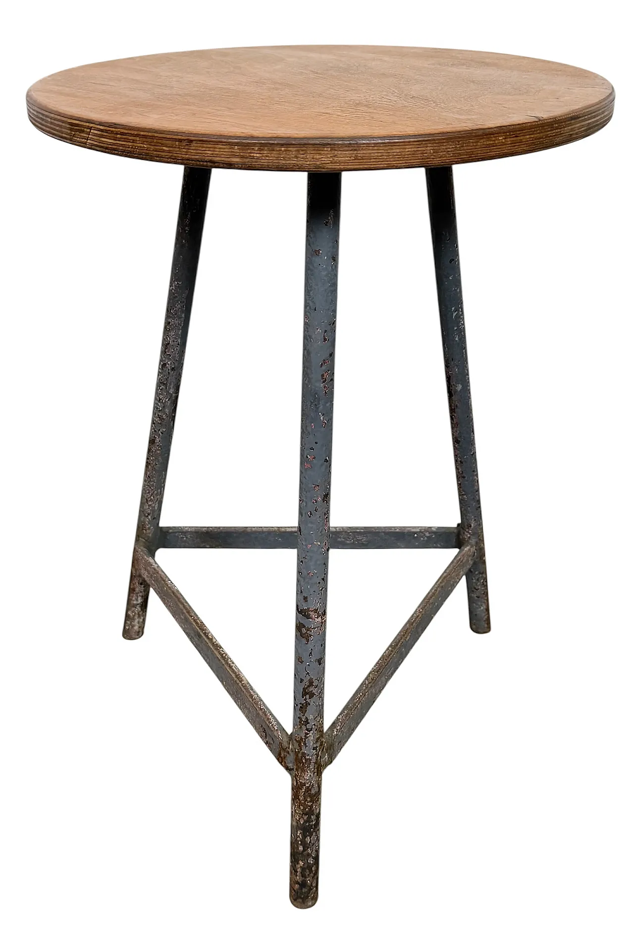 Grey Industrial Workshop Stool, 1960s 1