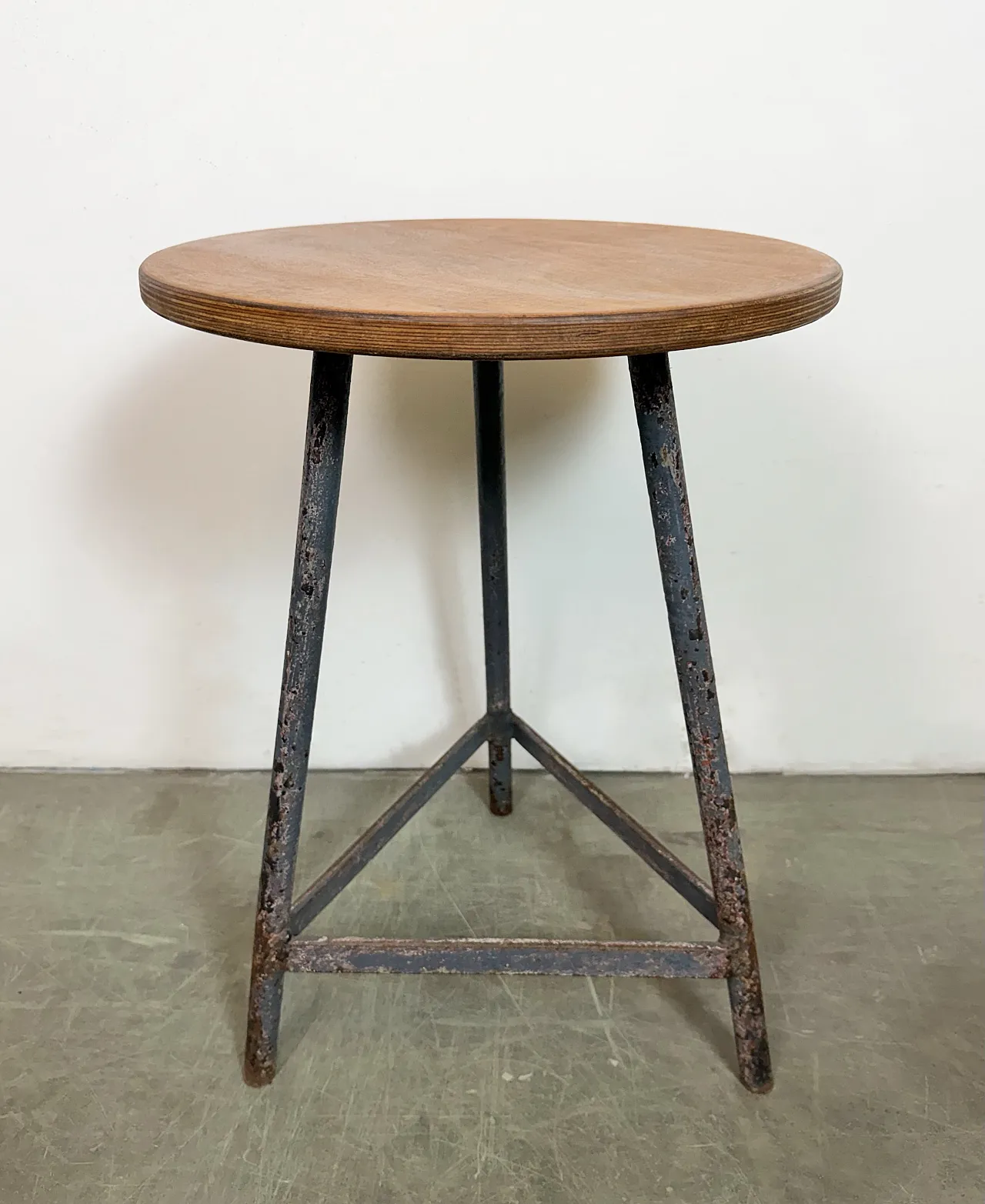 Grey Industrial Workshop Stool, 1960s 10