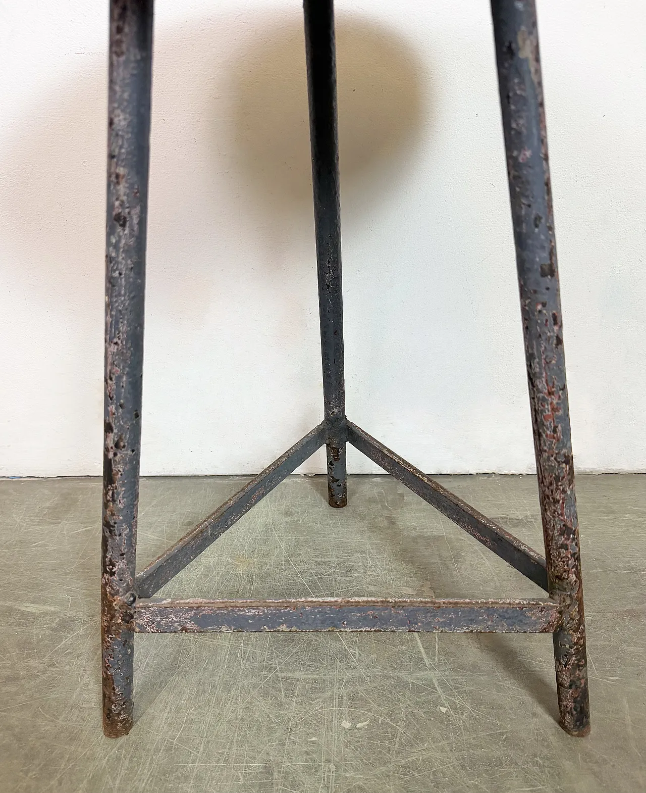 Grey Industrial Workshop Stool, 1960s 12