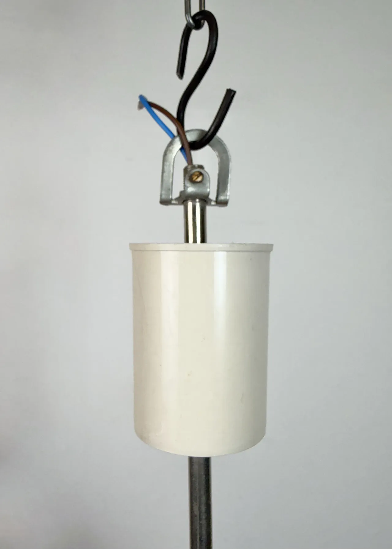 Vintage Chandelier with Milk Glass from Elektrosvit, 1960s 8
