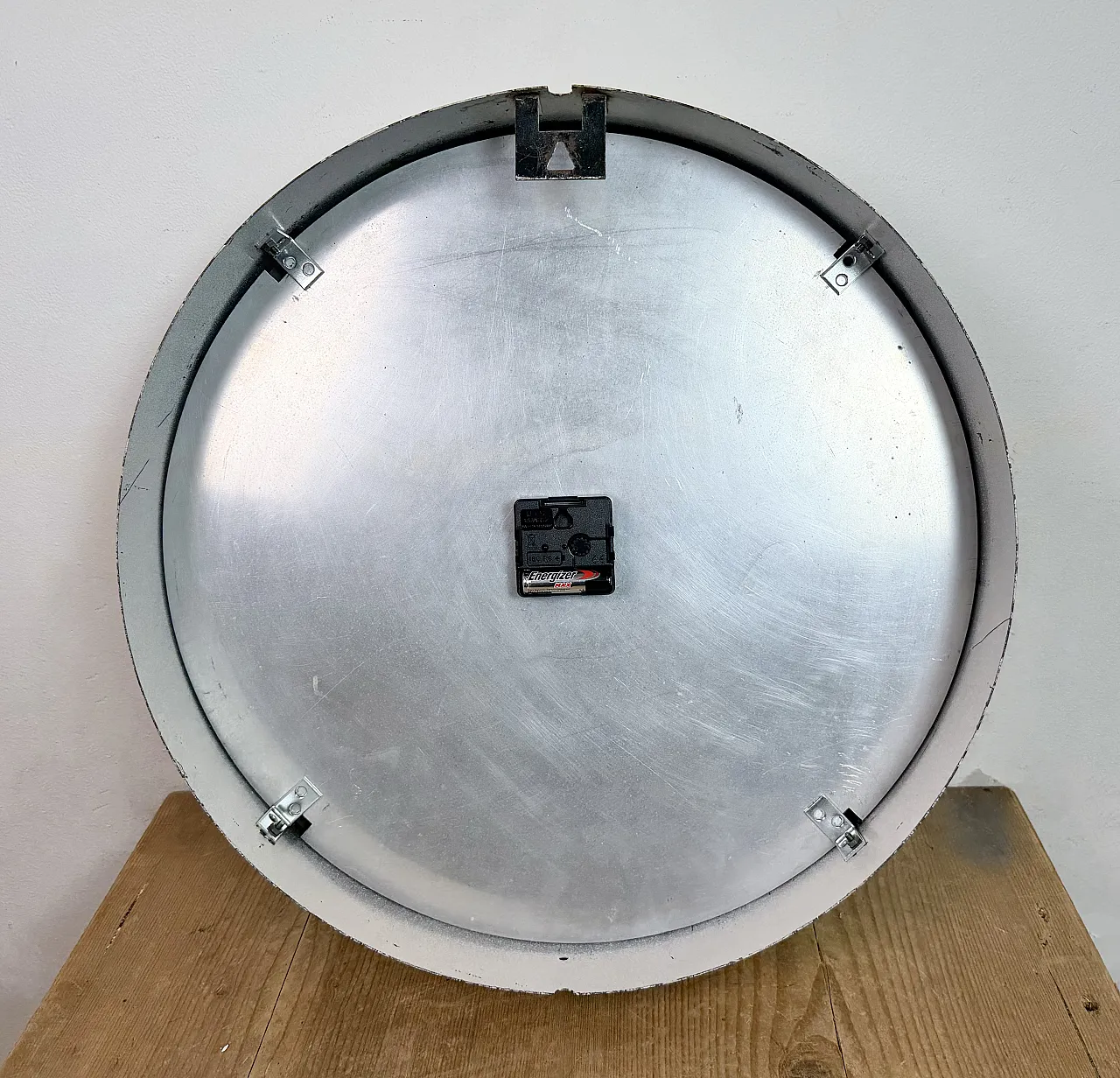 Large White Industrial Factory Wall Clock from Siemens, 1950s 18