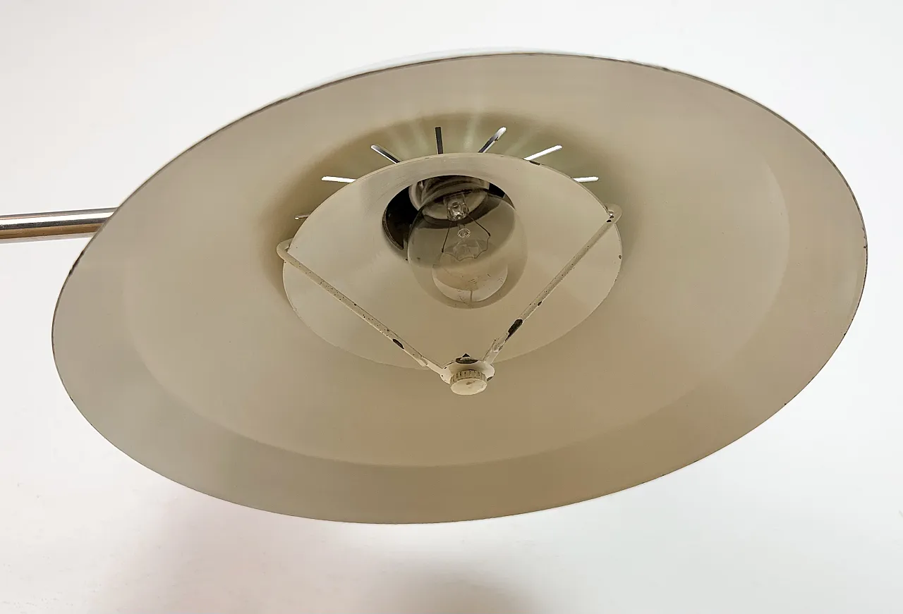 Lampada da scrivania da ufficio industriale grigia di Elektrosvit, anni '70 16