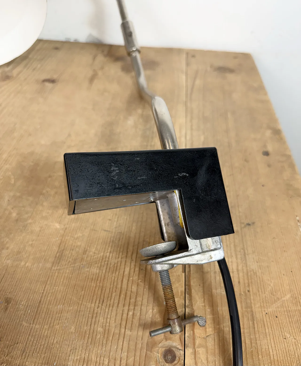 Lampada da scrivania da ufficio industriale grigia di Elektrosvit, anni '70 20