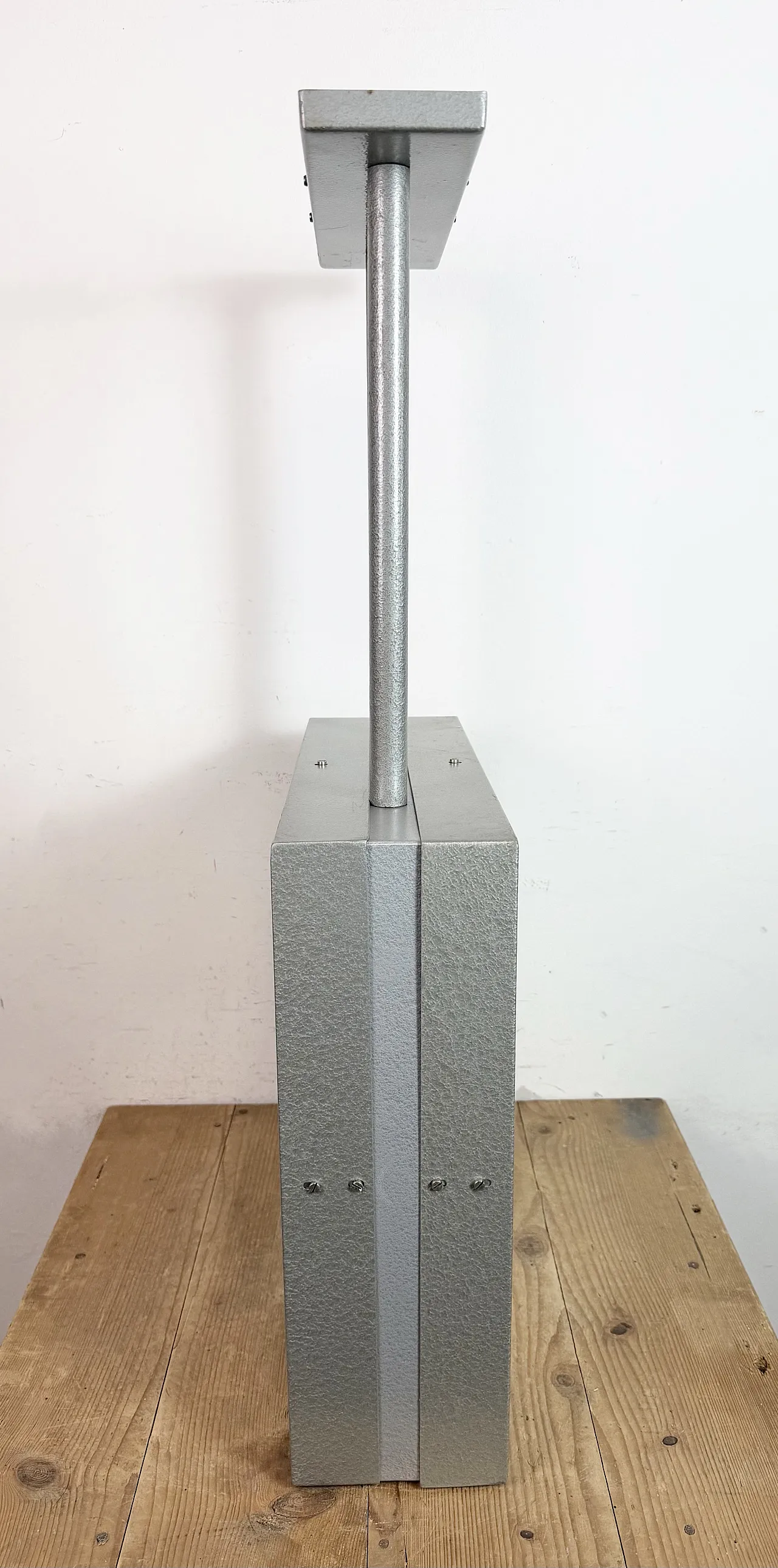 Large Square Industrial Double-Sided Clock from Pragotron, 1960s 7