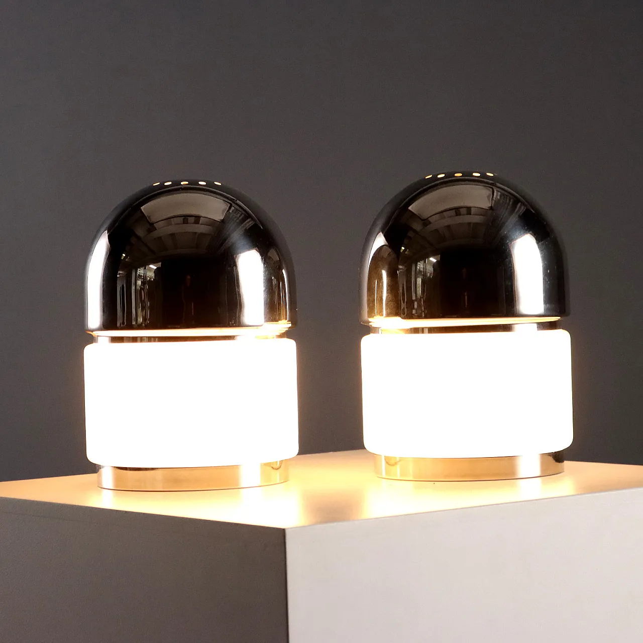 Pair of Reggiani table lamps, 20th century 1
