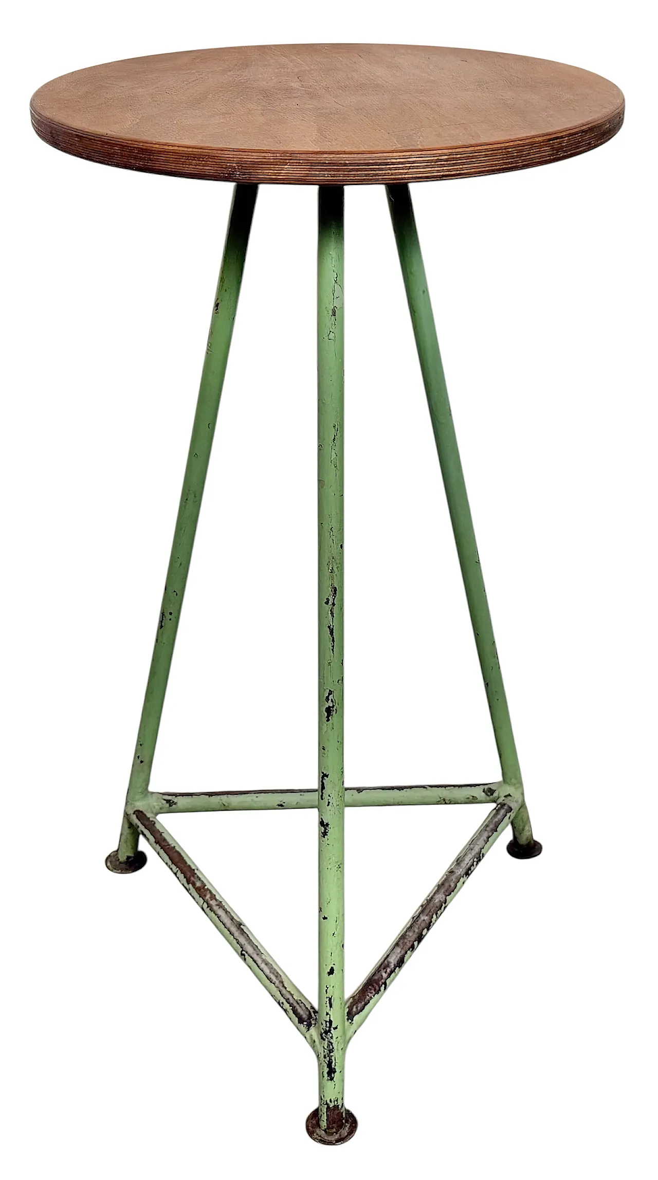 Green Industrial Workshop Stool, 1960s 1