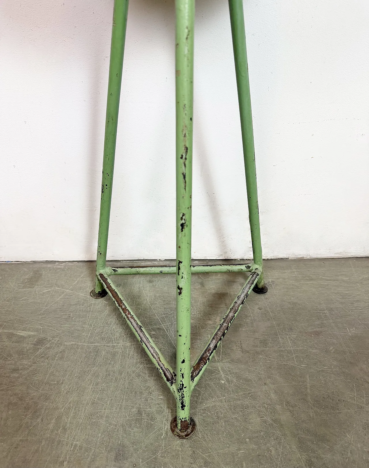 Green Industrial Workshop Stool, 1960s 6