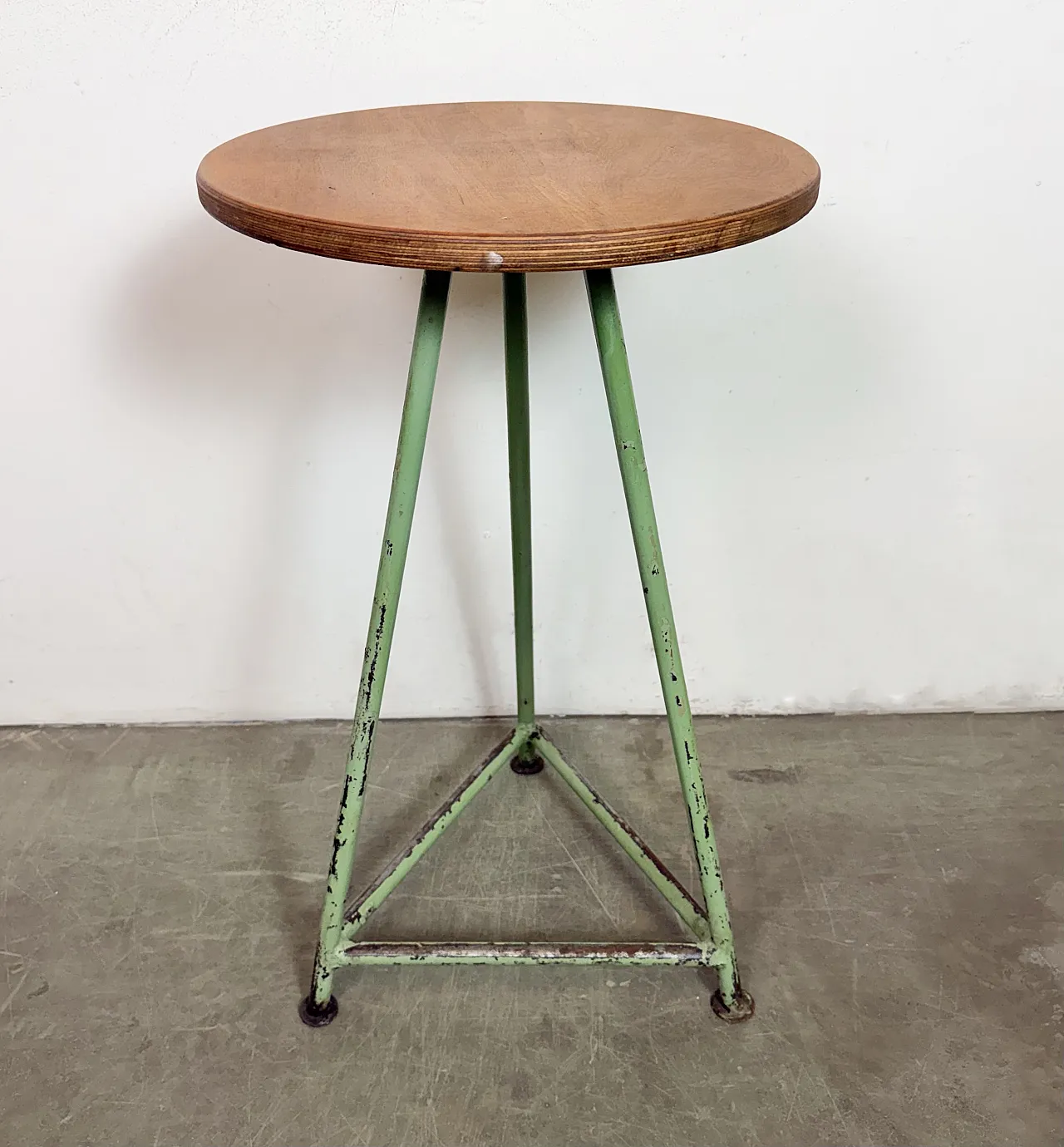 Green Industrial Workshop Stool, 1960s 11