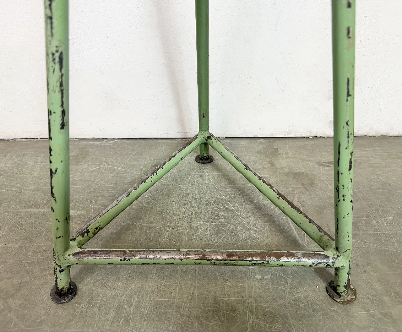 Green Industrial Workshop Stool, 1960s 13