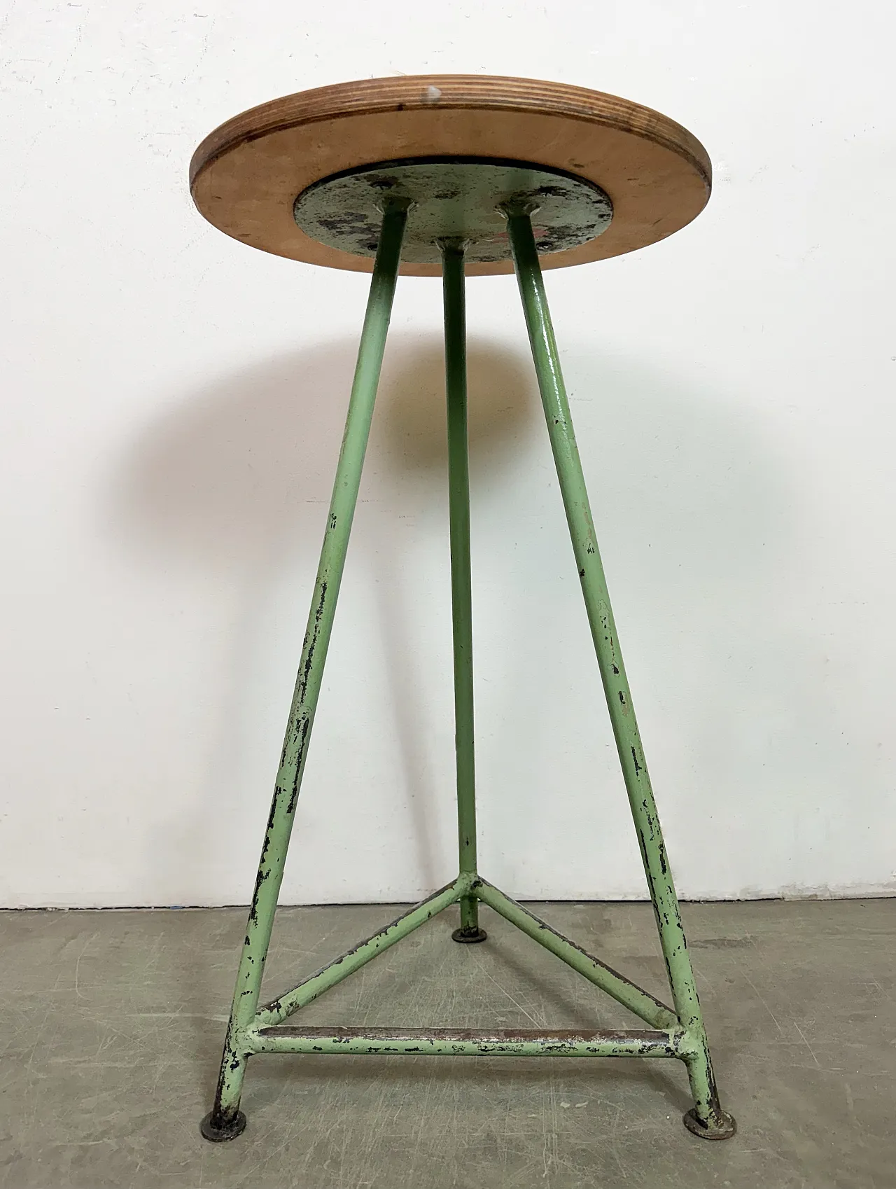 Green Industrial Workshop Stool, 1960s 14