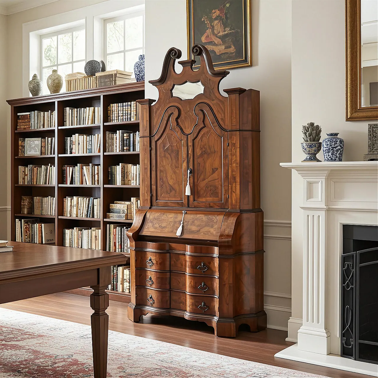 Trumeau in walnut, 19th century 2