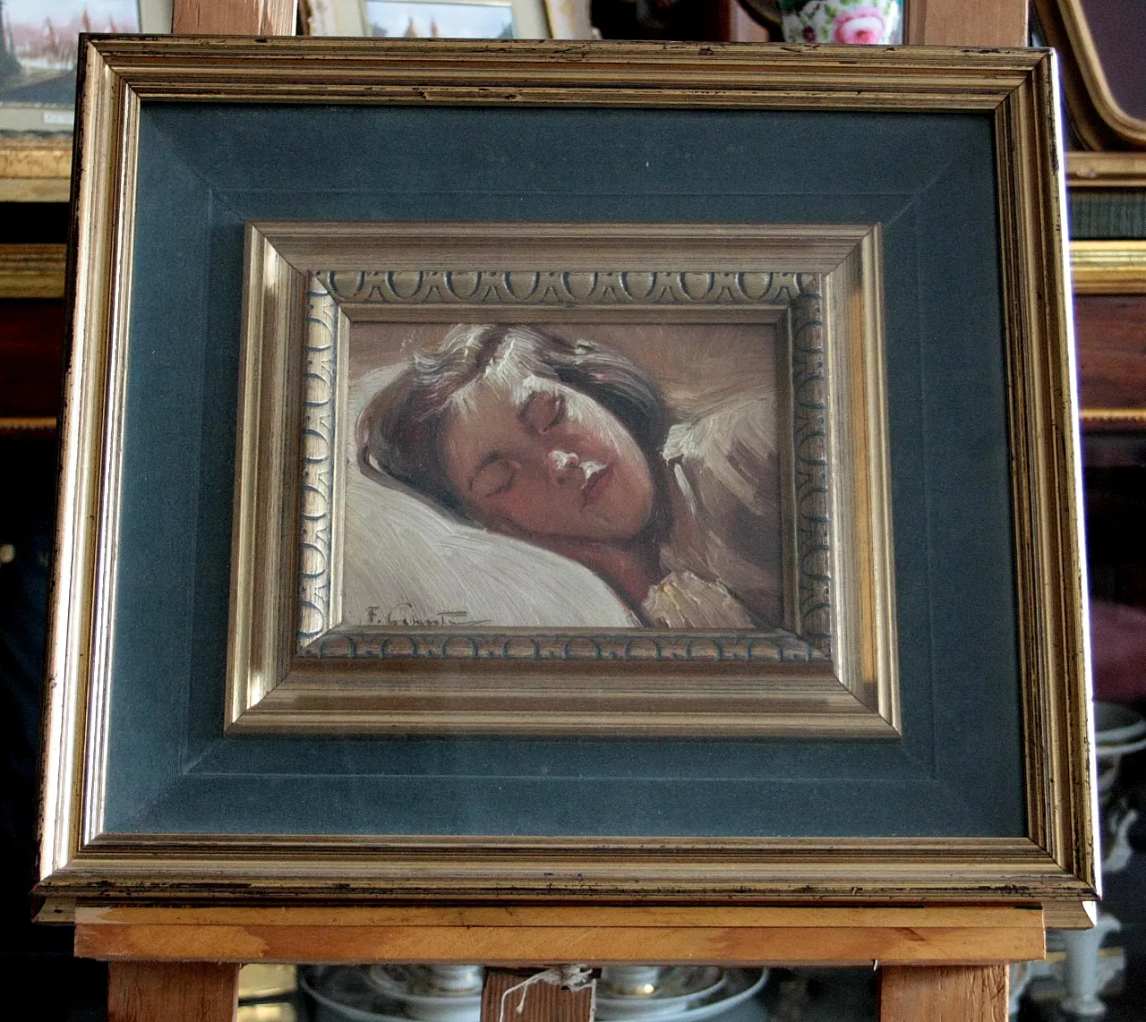 Sleeping Child by Francesco Galante, 20th century 4