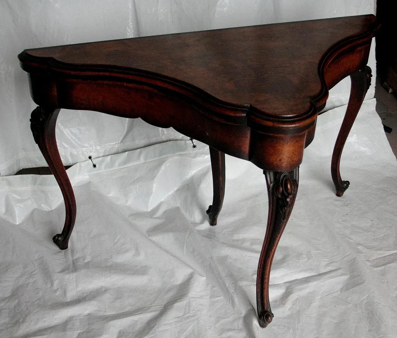 Console English gaming table, late 18th century 5