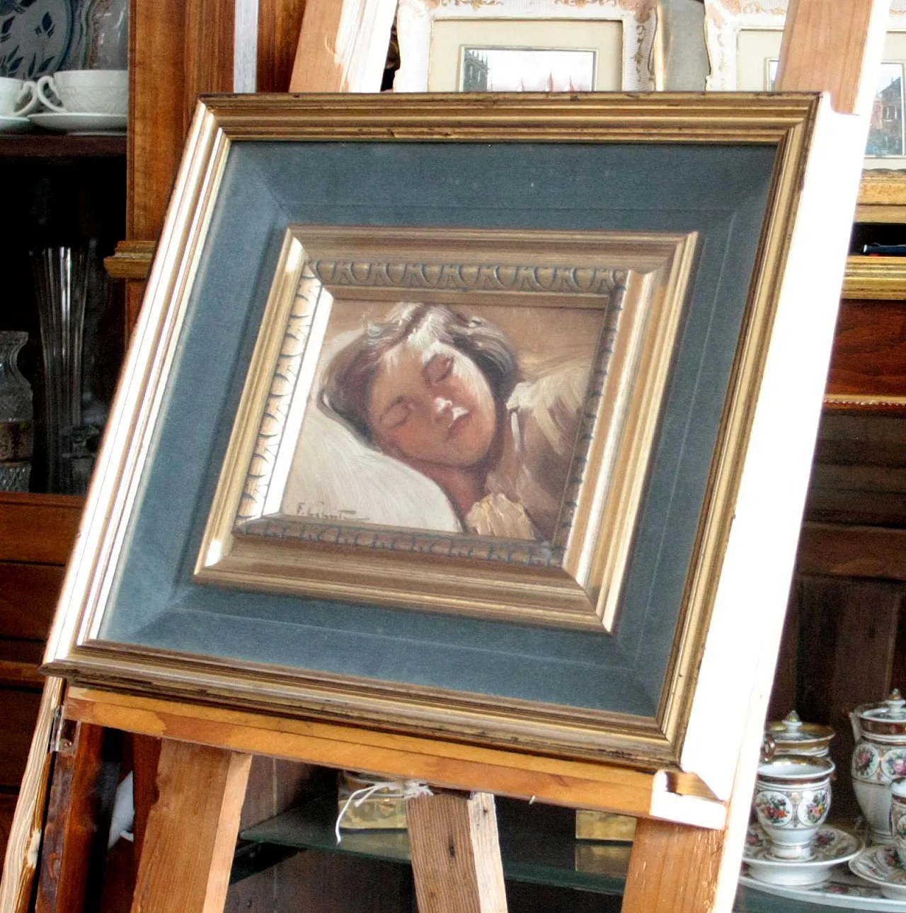 Sleeping Child by Francesco Galante, 20th century 7