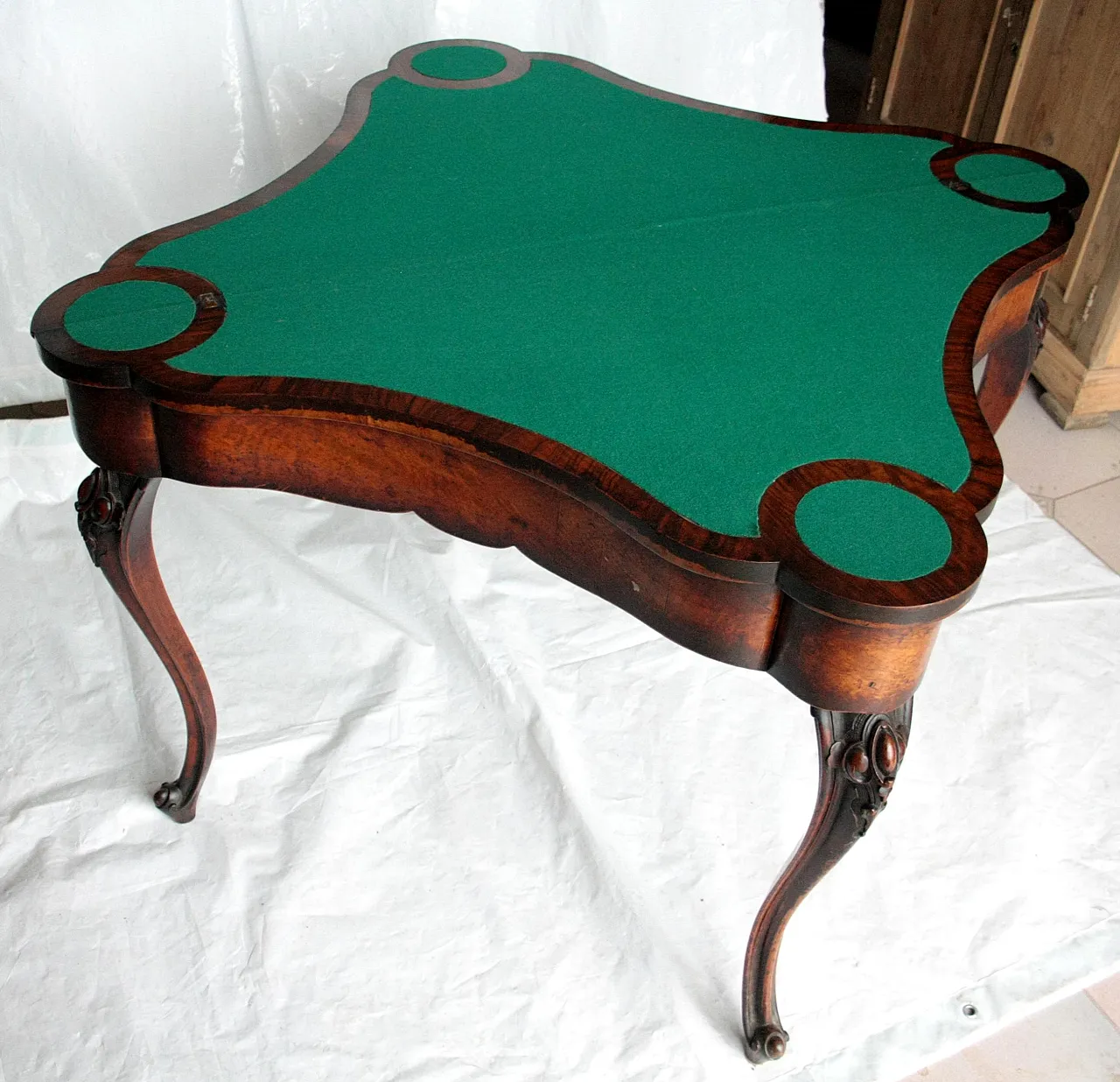 Console English gaming table, late 18th century 11