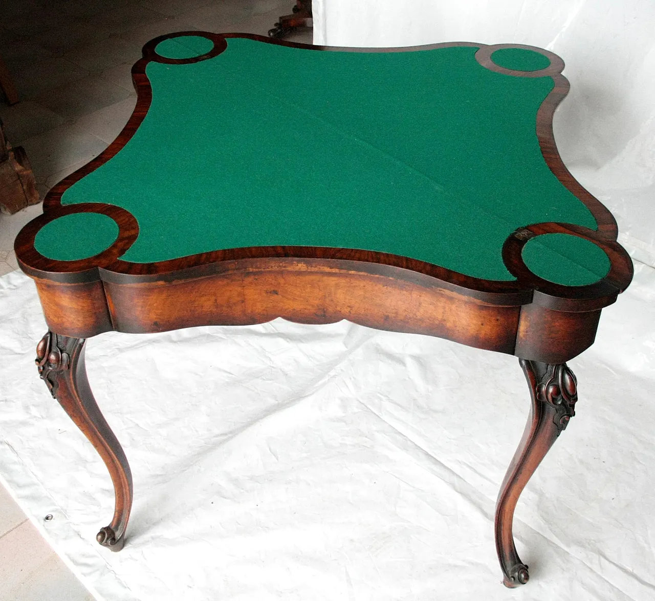 Console English gaming table, late 18th century 12