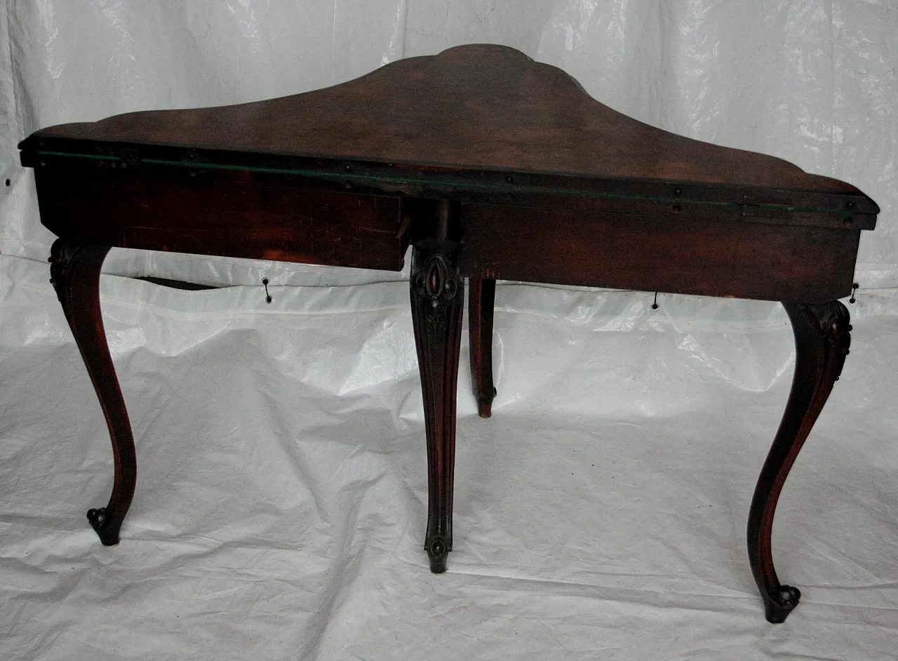 Console English gaming table, late 18th century 15