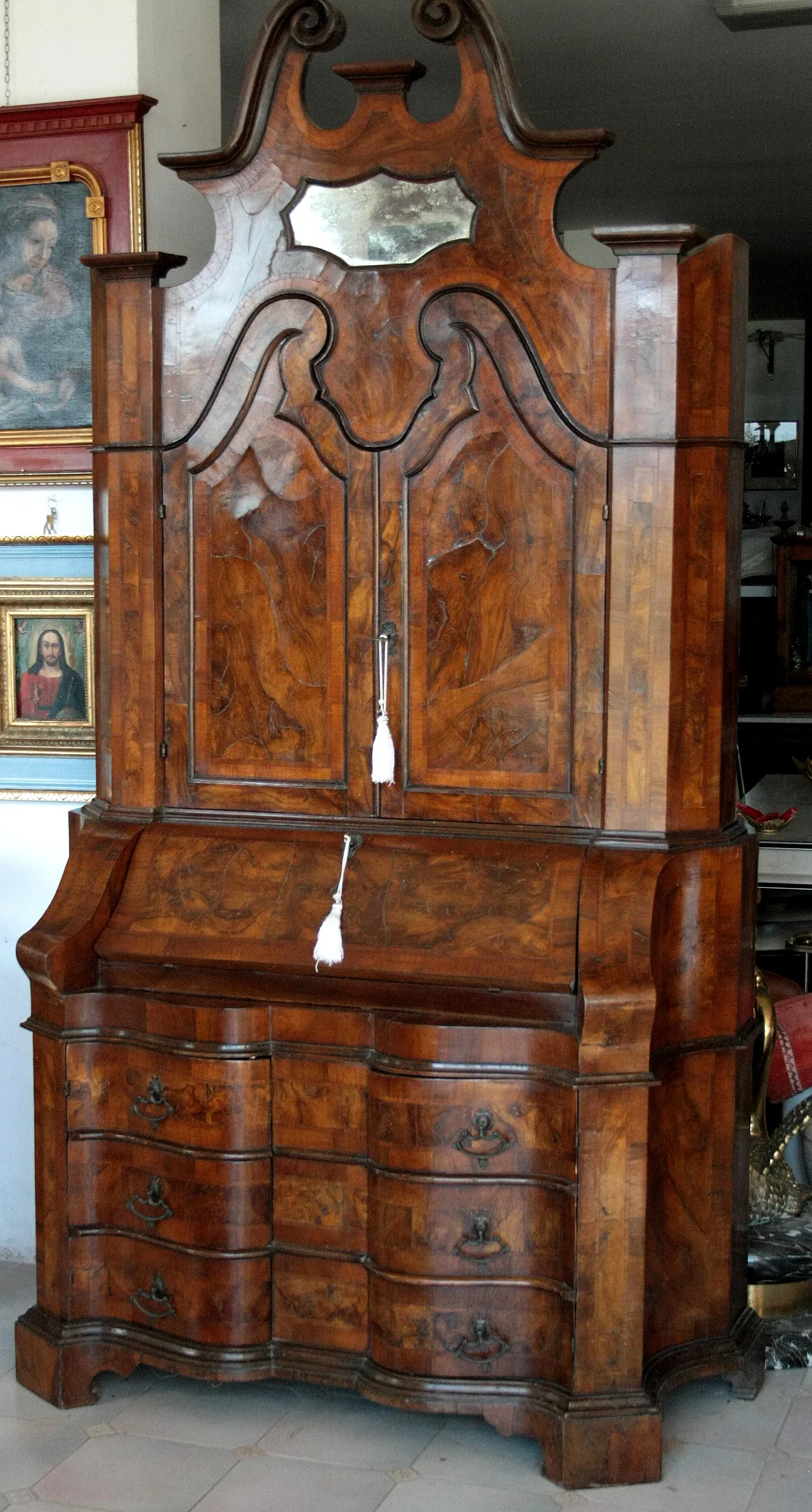 Trumeau in walnut, 19th century 18