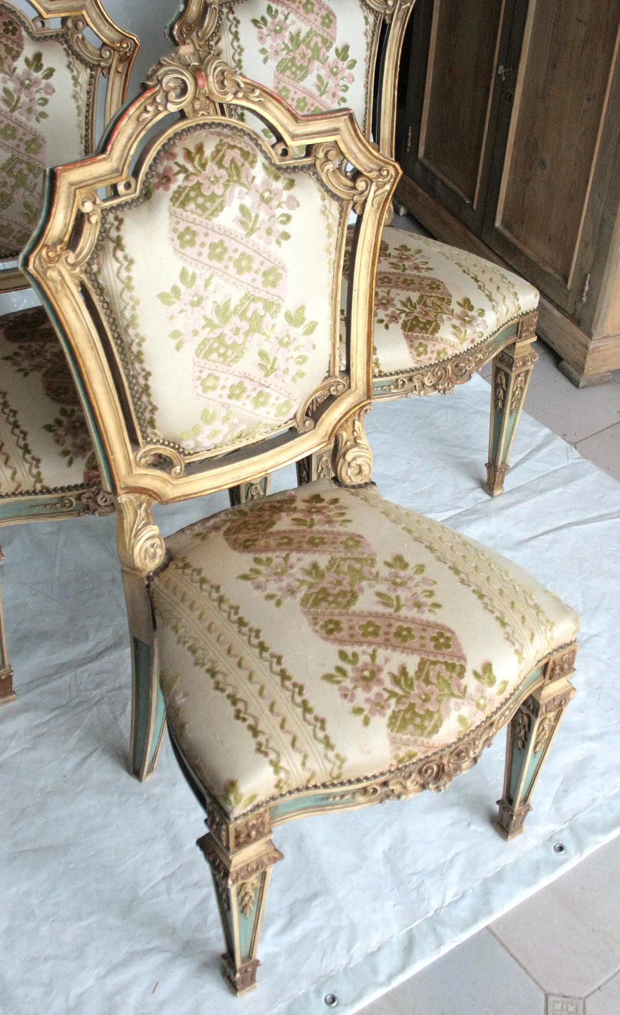 4 Chairs in Napoleon III style, late 19th century 3