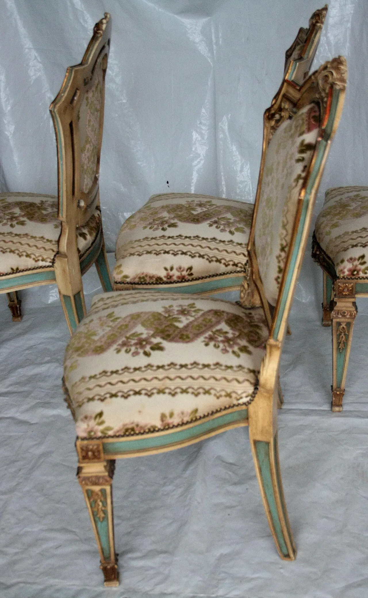 4 Chairs in Napoleon III style, late 19th century 6