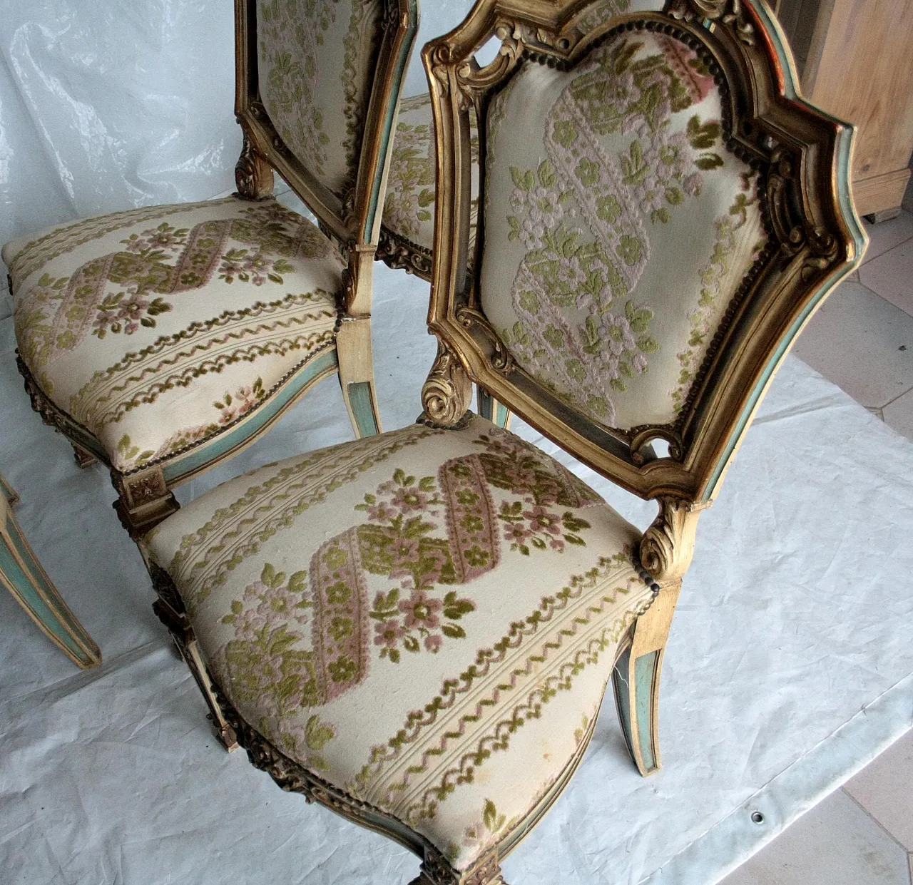 4 Chairs in Napoleon III style, late 19th century 7
