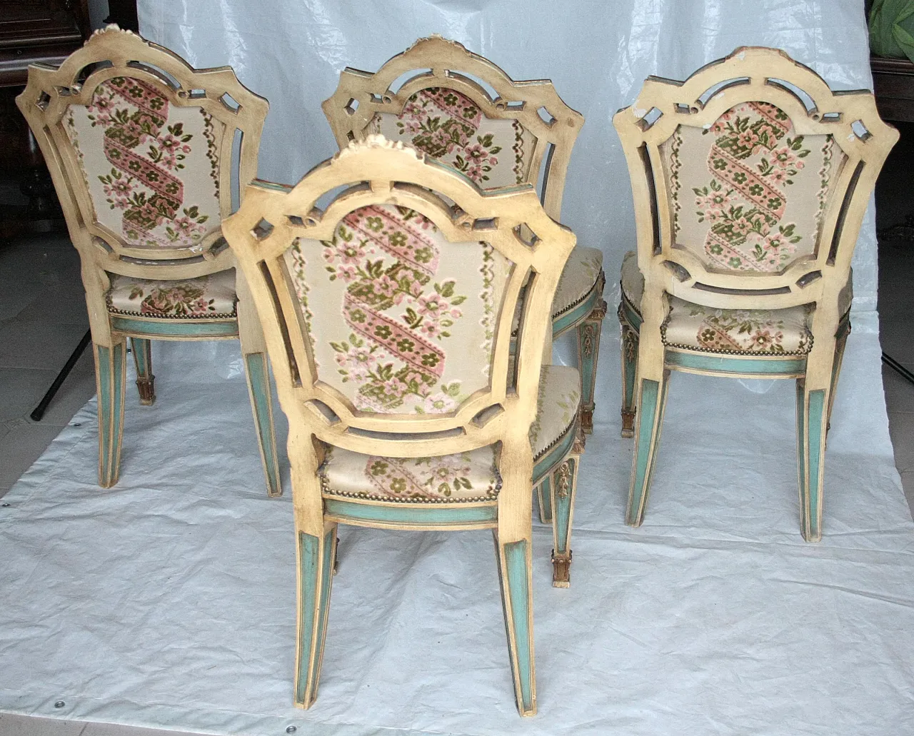 4 Chairs in Napoleon III style, late 19th century 8