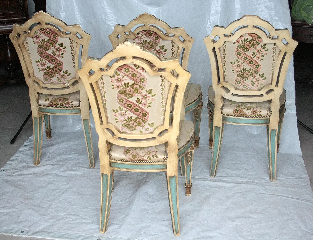 4 Chairs in Napoleon III style, late 19th century 9