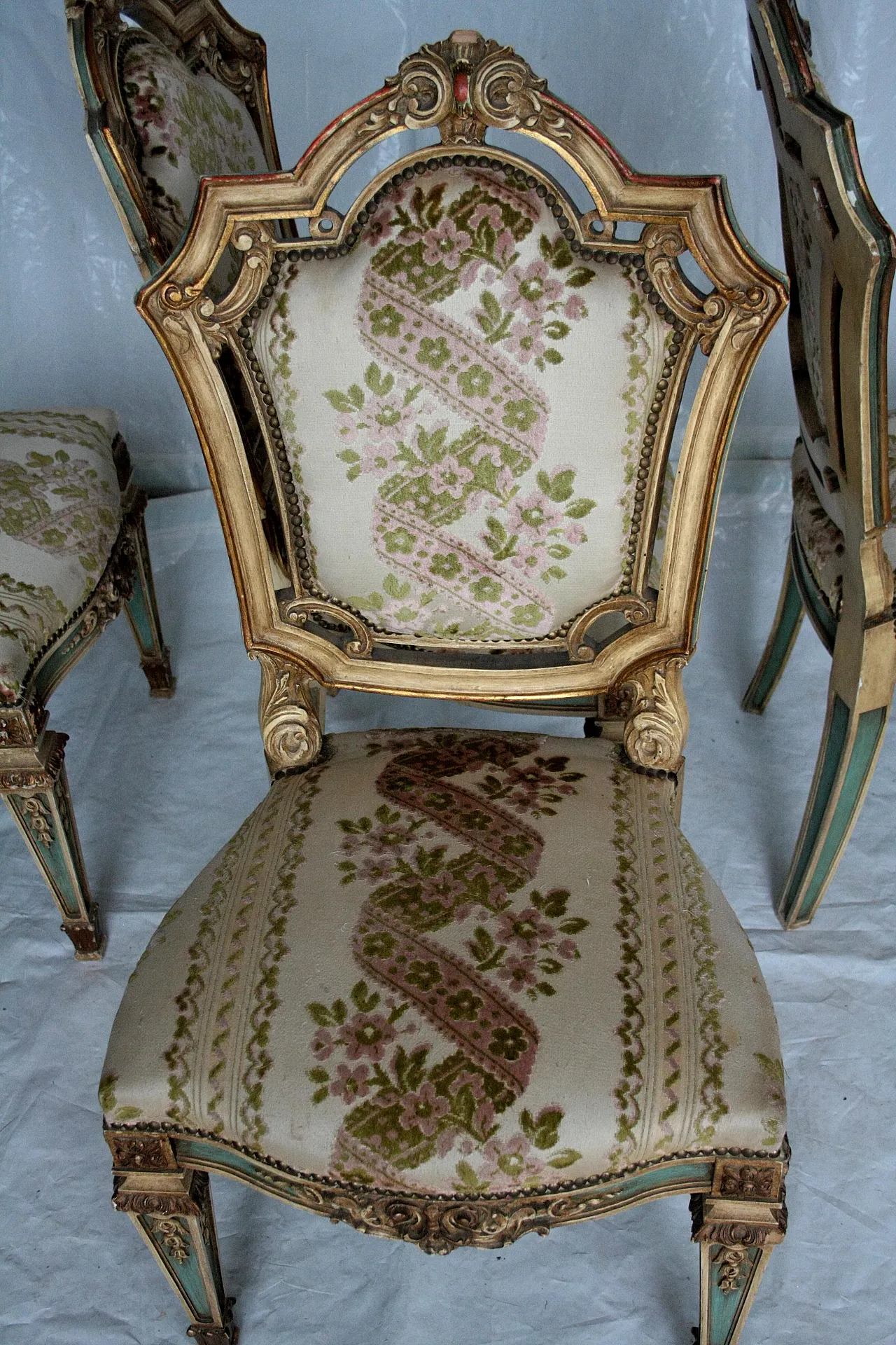 4 Chairs in Napoleon III style, late 19th century 12