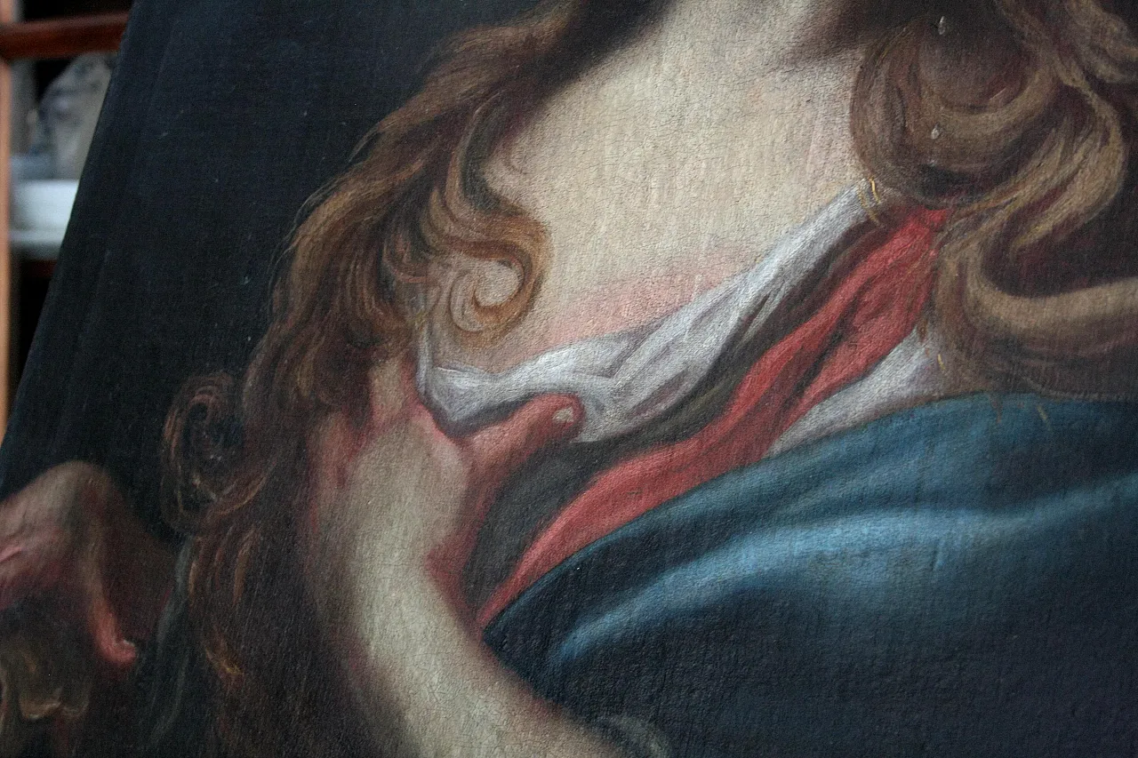 Penitent Magdalene oil painting, late 17th century 5