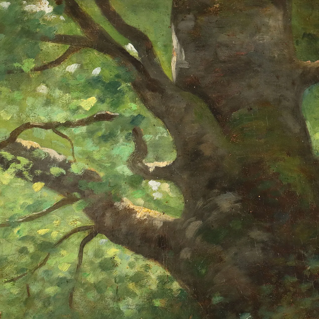 Fawns in the Woods, oil on canvas, 19th century 6